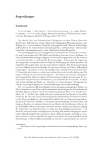 Dokument Lidia Becker/Julia Kuhn/Christina Ossenkop/Claudia Polzin-Haumann/Elton Prifti (Hgg.):  Romanische Sprachen und Kolonialismus . Romanistisches Kolloquium XXXVII.