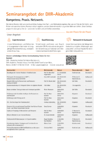 Dokument Seminarangebot der DIIR-Akademie vom 1.6.2026 bis 31.8.2026