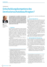 Dokument Entscheidungskompetenz des Immissionsschutzbeauftragten?