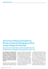 Dokument Artenschutz-Pr&uuml;fung per Knopfdruck: Wie das Land die Genehmigung von Windenergie-Anlagen beschleunigt