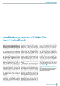 Dokument Neue Messkampagne untersucht Wolken &uuml;ber dem arktischen Meereis