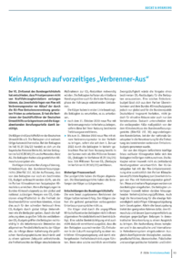Dokument Kein Anspruch auf vorzeitiges &bdquo;Verbrenner-Aus&ldquo;