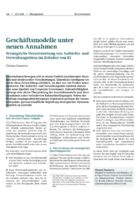 Dokument Gesch&auml;ftsmodelle unter neuen Annahmen