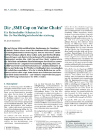Dokument Die &bdquo;SME Cap on Value Chain&ldquo;