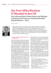 Dokument Der Post Office/Horizon IT-Skandal in den UK