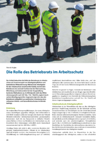 Dokument Die Rolle des Betriebsrats im Arbeitsschutz