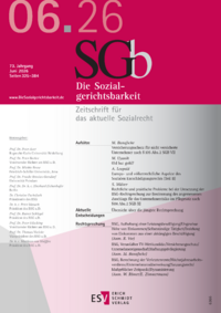 Ausgabe Die Sozialgerichtsbarkeit Ausgabe 06 2026