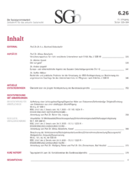 Dokument Inhaltsverzeichnis / Impressum