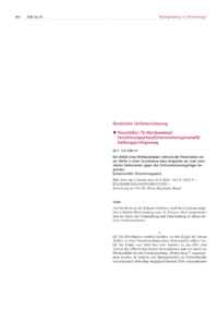 Dokument Verunfallter TV-Wettkandidat/Versicherungsschutz/Unternehmereigenschaft/Haftungsprivilegierung