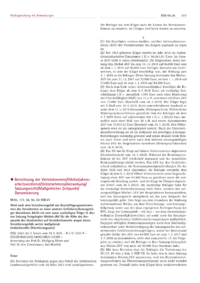 Dokument Berechnung der Verletztenrente/H&ouml;chstjahresarbeitsverdienst/Unternehmens&uuml;berweisung/Satzungsrecht/Ma&szlig;geblicher Zeitpunkt/Dynamisierung