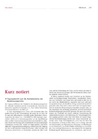 Dokument Tagungsbericht zum 58. Kontaktseminar des Bundessozialgerichts