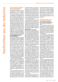 Dokument Nachrichten aus der Industrie