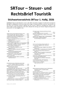 Dokument Stichwortverzeichnis SRTour 1. Halbj. 2026