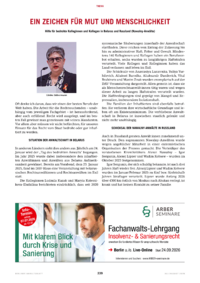 Dokument Ein Zeichen f&uuml;r Mut und Menschlichkeit