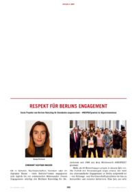 Dokument Respekt f&uuml;r Berlins Engagement