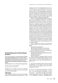 Dokument Zur&uuml;ckstufung eines Polizeivollzugsbeamten