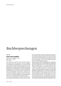 Dokument Schwarz: Staat und Loyalit&auml;t