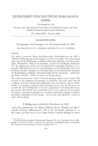 Dokument Schriftpolitik