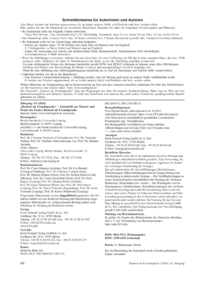 Dokument Schreibhinweise f&uuml;r Autorinnen und Autoren