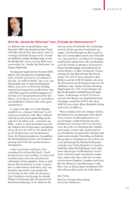 Dokument Wird der &bdquo;Herbst der Reformen&ldquo; zum &bdquo;Fr&uuml;hjahr der Kommissionen&ldquo;?