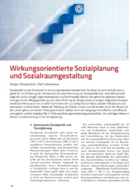 Dokument Wirkungsorientierte Sozialplanung und Sozialraumgestaltung