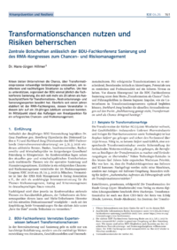Dokument Transformationschancen nutzen und Risiken beherrschen