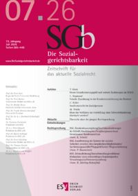 Dokument Die Sozialgerichtsbarkeit Ausgabe 07 2026