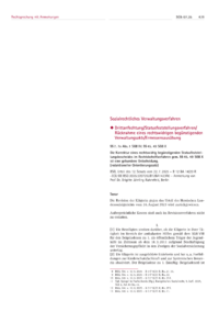 Dokument Drittanfechtung/Statusfeststellungsverfahren/R&uuml;cknahme eines rechtswidrigen beg&uuml;nstigenden Verwaltungsakts/Ermessensaus&uuml;bung