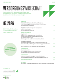 Dokument Zeitschrift Versorgungswirtschaft (VW) Ausgabe 07 2026