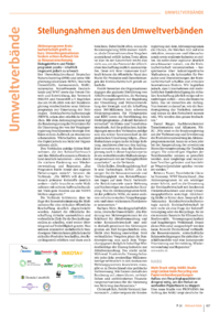 Dokument Stellungnahmen aus den Umweltverb&auml;nden