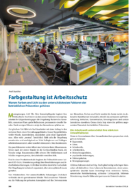 Dokument Farbgestaltung ist Arbeitsschutz