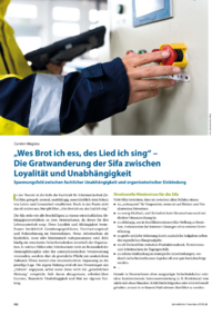 Dokument &bdquo;Wes Brot ich ess, des Lied ich sing&ldquo; &ndash; Die Gratwanderung der Sifa zwischen Loyalit&auml;t und Unabh&auml;ngigkeit