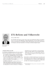 Dokument ETS-Reform und V&ouml;lkerrecht
