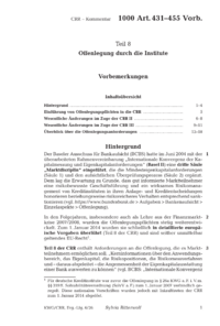 Dokument Artikel 431 bis 455 Vorbemerkungen