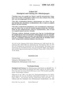 Dokument Artikel 433 H&auml;ufigkeit und Umfang der Offenlegungen