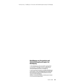 Dokument Beteiligung von Personalrat und Gleichstellungsbeauftragter bei K&uuml;ndigung