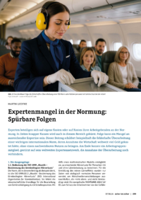 Dokument Expertenmangel in der Normung: Sp&uuml;rbare Folgen