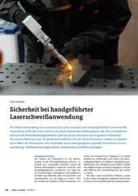 Dokument Sicherheit bei handgef&uuml;hrter Laserschwei&szlig;anwendung