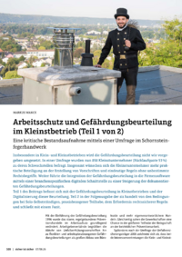 Dokument Arbeitsschutz und Gef&auml;hrdungsbeurteilung im Kleinstbetrieb (Teil 1 von 2)