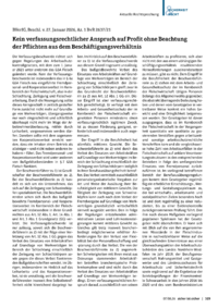 Dokument Aktuelle Rechtsprechung