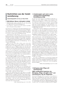 Dokument Nachrichten aus der Sozialversicherung