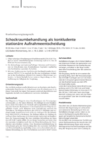 Dokument Schockraumbehandlung als konkludente station&auml;re Aufnahmeentscheidung