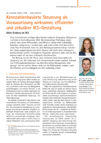 Dokument Kennzahlenbasierte Steuerung als Voraussetzung wirksamer, effizienter und zirkul&auml;rer IKS-Gestaltung