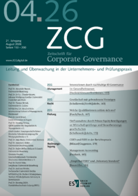 Dokument Zeitschrift f&uuml;r Corporate Governance Ausgabe 04 2026