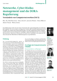 Dokument Netzwerke, Cyber-Risikomanagement und die DORA-Regulierung