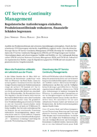 Dokument OT Service Continuity Management