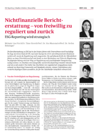 Dokument Nichtfinanzielle Berichterstattung &ndash; von freiwillig zu reguliert und zur&uuml;ck