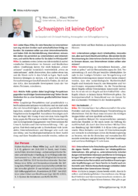 Dokument &bdquo;Schweigen ist keine Option&ldquo;