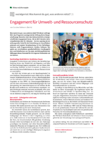Dokument Engagement f&uuml;r Umwelt- und Ressourcenschutz