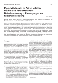 Dokument Preisgleitklauseln in Zeiten volatiler M&auml;rkte und fortschreitender Dekarbonisierung &ndash; &Uuml;berlegungen zur Kostenschl&uuml;sselung